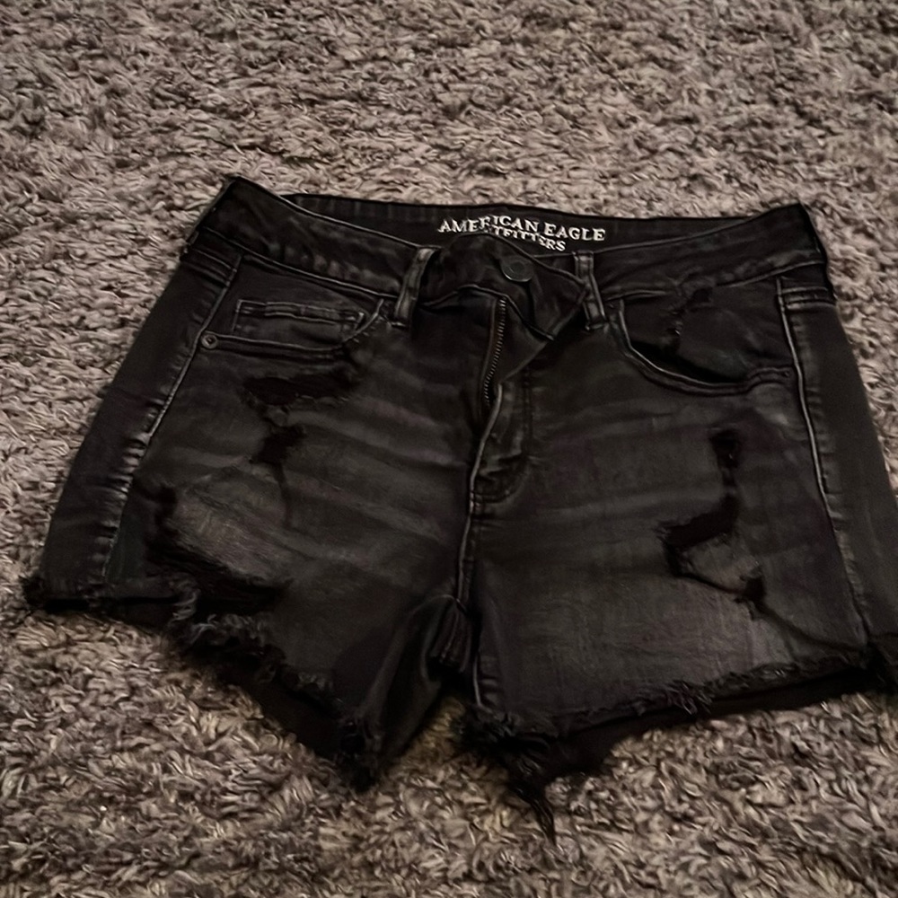 Black American Eagle jeans shorts